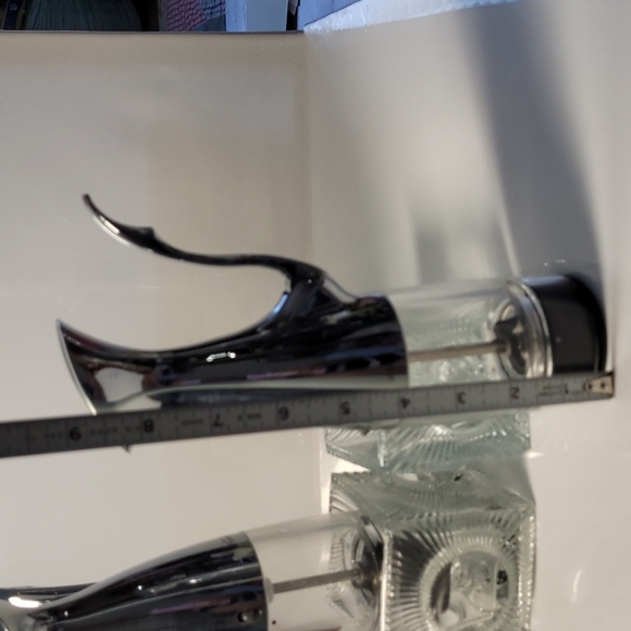 Vintage Trudeau salt and pepper mill set with stand glass - Picture 5 of 5